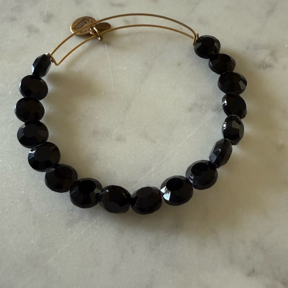 Alex and Ani  Elegant Black Beaded Bracelet